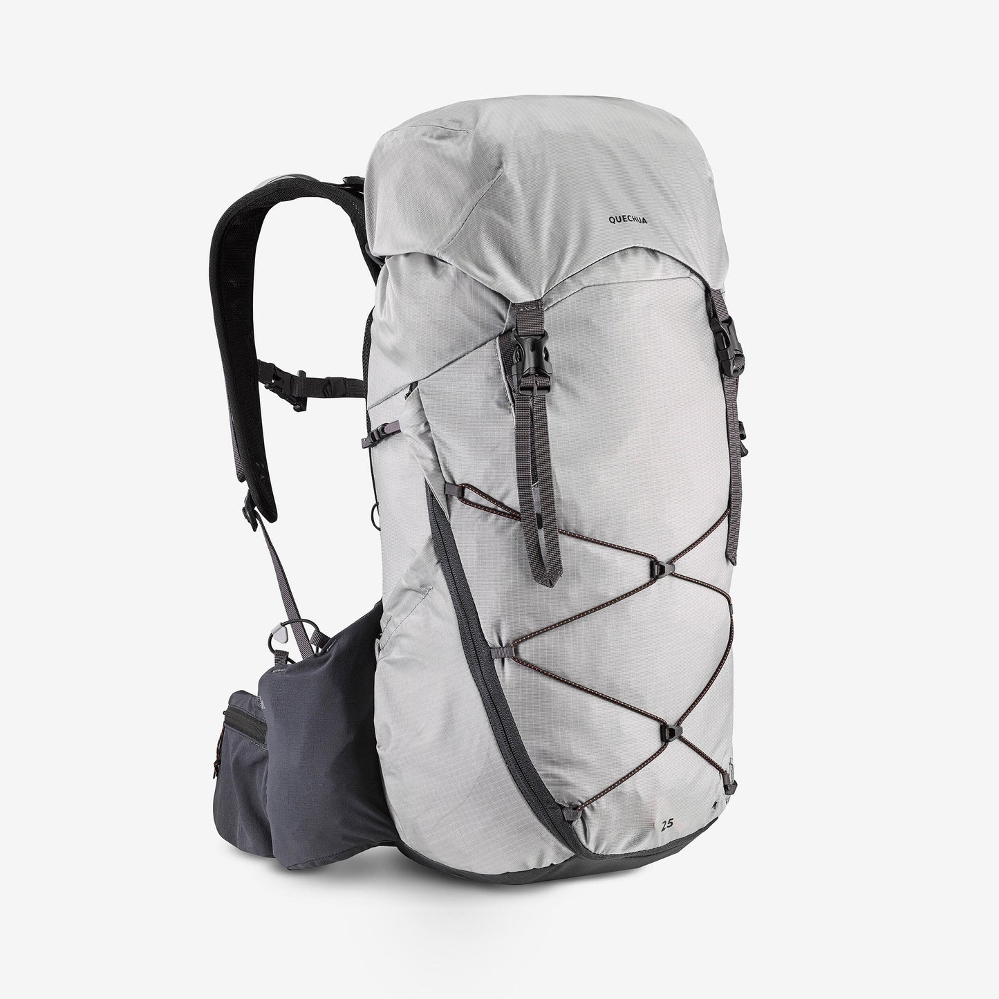 25 L comfortable and light mountain hiking backpack MH900 - Grey