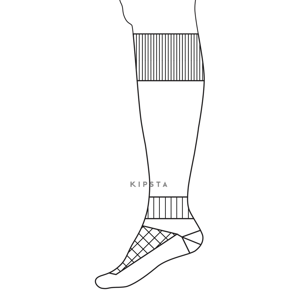 HIGH SOCKS 100 JR WHITE 16