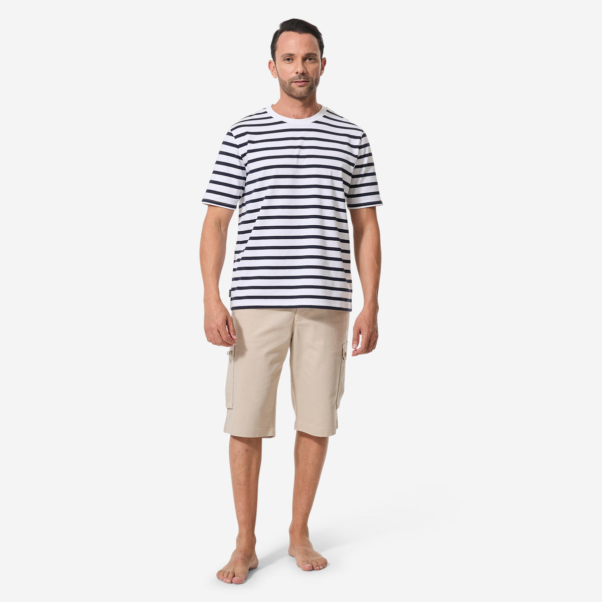 T-shirt Sailing 100 M White navy