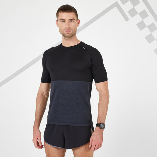 CARE MEN'S RUNNING BREATHABLE T-SHIRT - BLACK