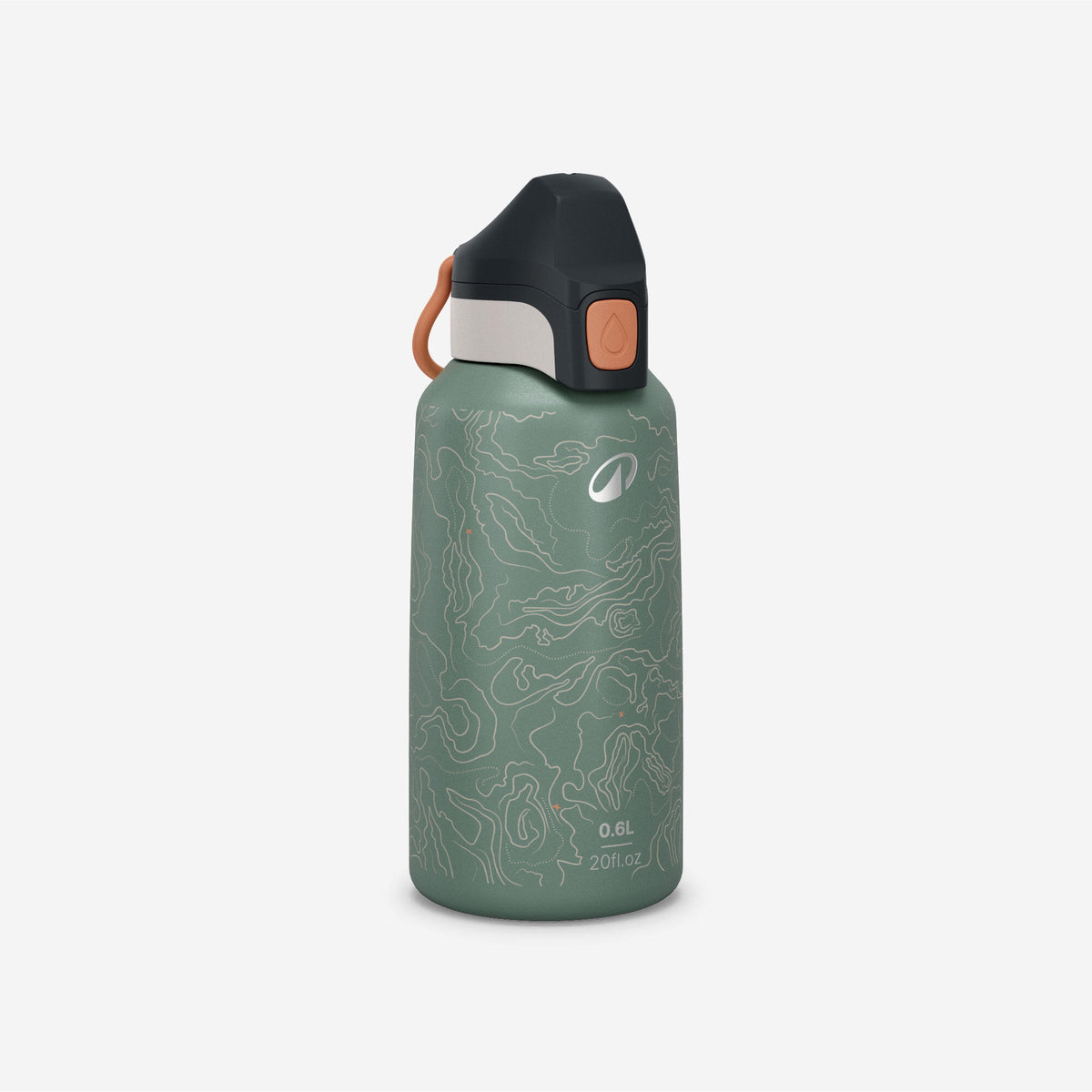BOTTLE 500 KID 0,6L INOX GREEN CARTO