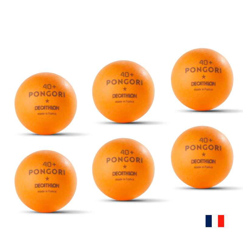 TTB 100 - TABLE TENNIS BALL *6 PACK (ORANGE)