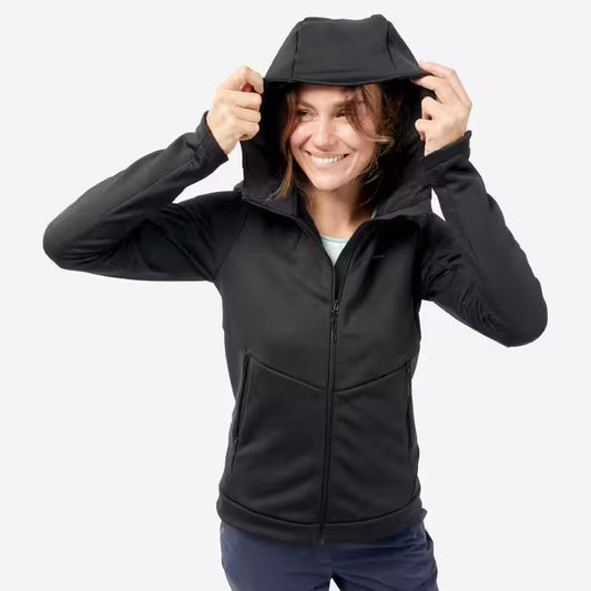 FLEECE MH 500 ZIP HOODIE BLACK W