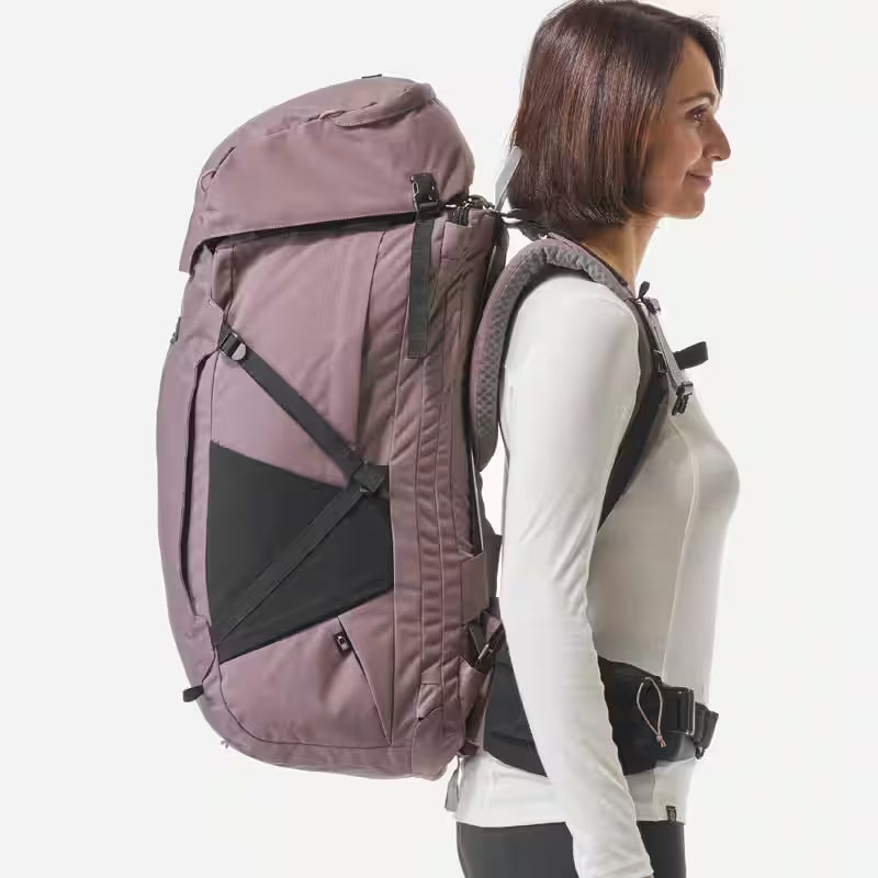 TREKKING BACKPACK TRAVEL 900 W 60 L PURPLE