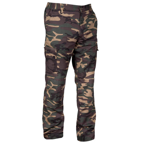 TROUSERS STEPPE 300 CAMO GREEN