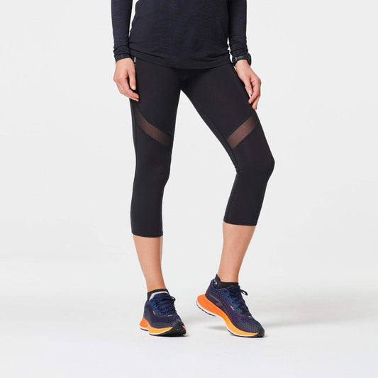 KIPRUN SUPPORT 3/4 TIGHT W BLACK