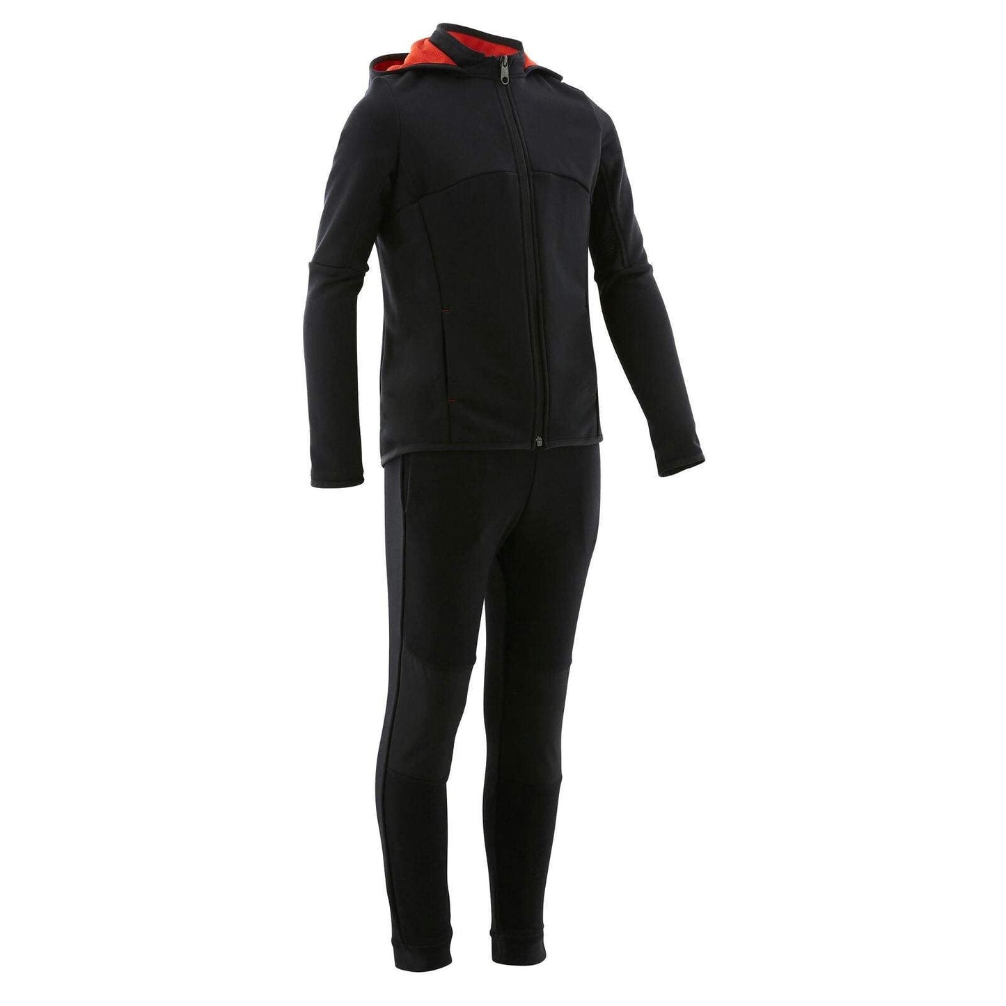 TRACKSUIT S500 BOY BLACK AND BLUE