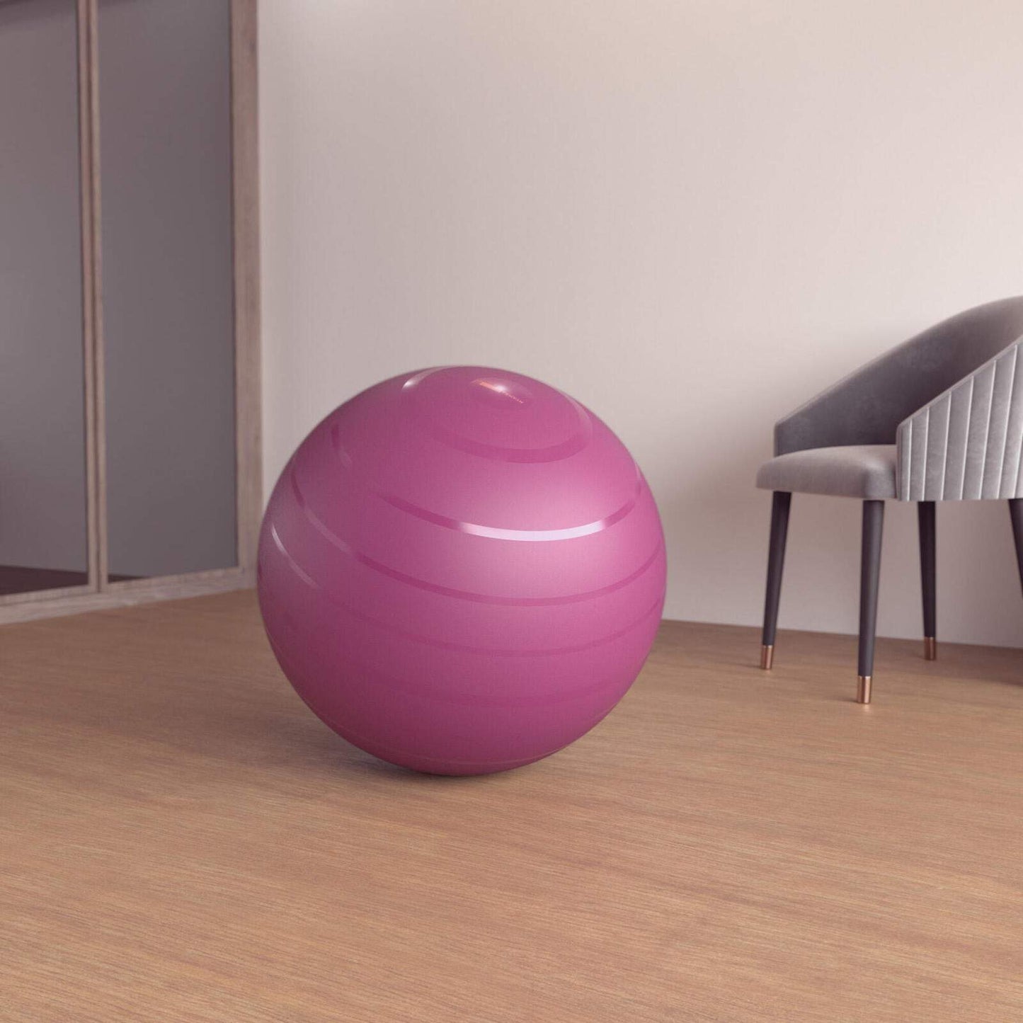 SWISS BALL BASIC MEDIUM BORDEAUX