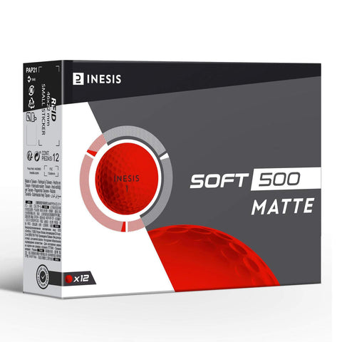 SOFT 500 GOLF BALL X12 MATTE RED