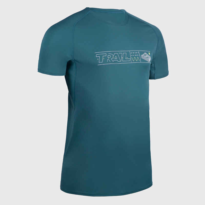 TEE SHIRT TRAIL M TURQUOISE GRAPH/AQUA
