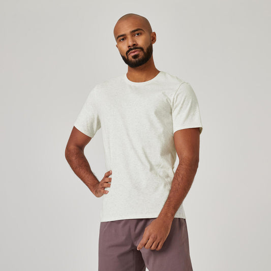 T-Shirt Regular 500 Heather White M