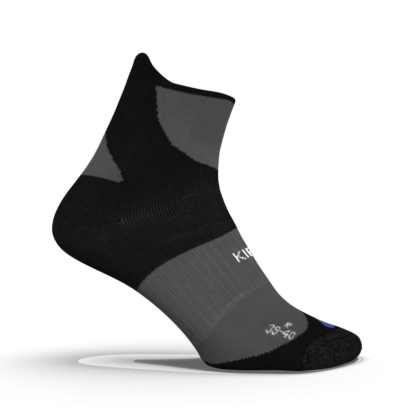 KIPRUN STRAP THICK SOCKS BLACK/BLUE
