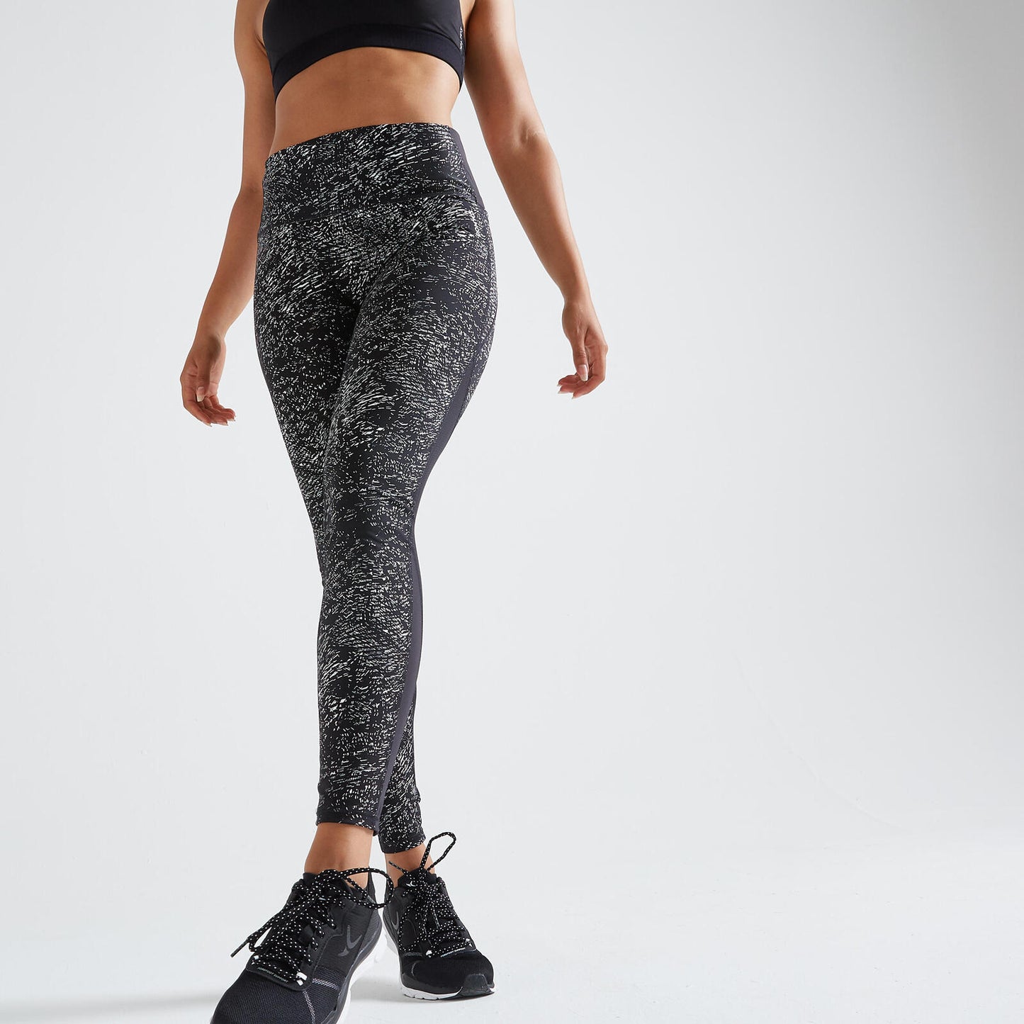 FTI500A W Leggings blk/white