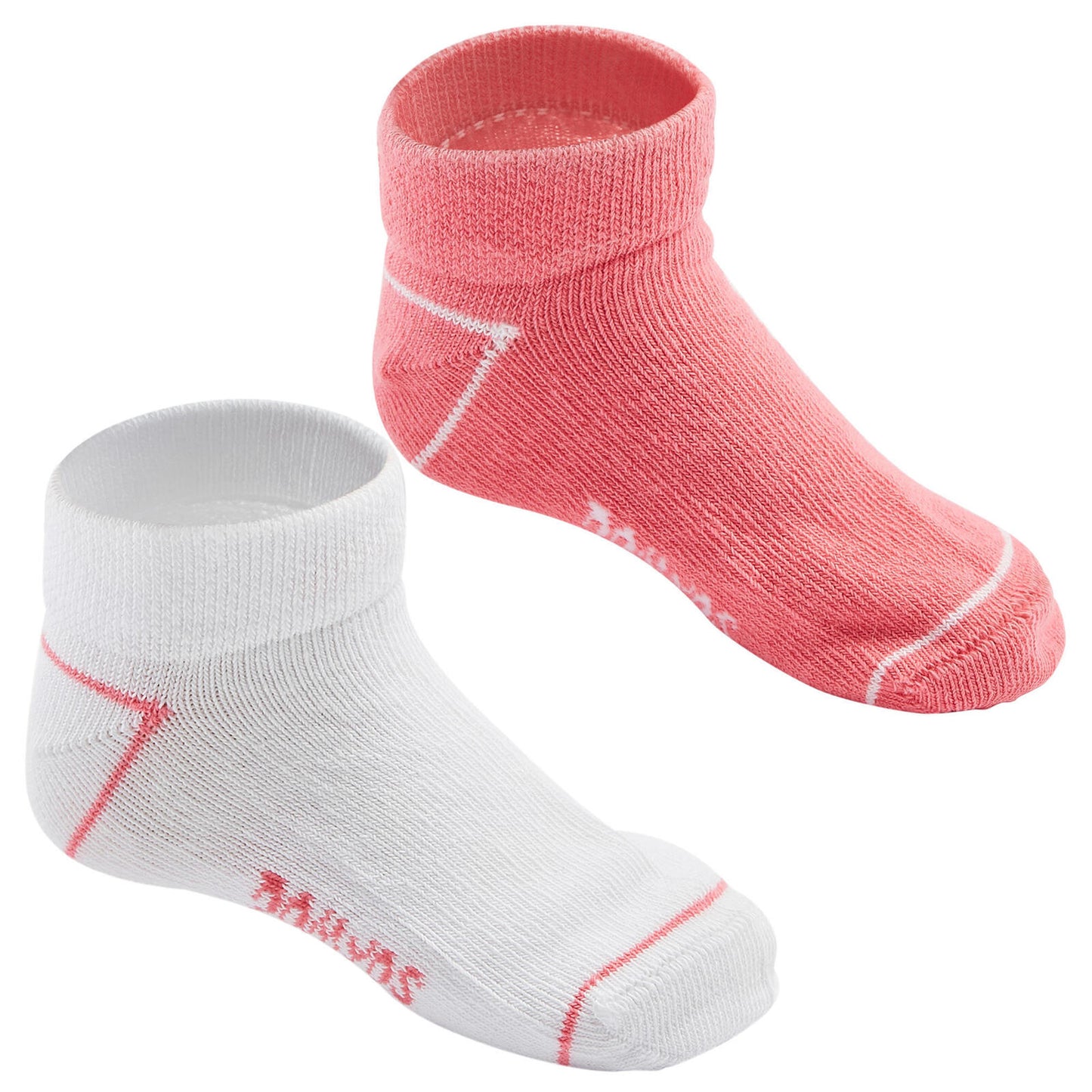 SOCKS 100 LOW LOT 2  NEW PINK/WHITE