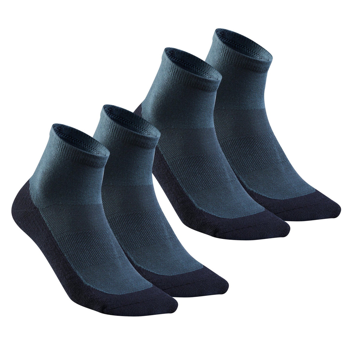 Adults’ mid-length hiking socks (2 pairs), Hike 50 - Blue