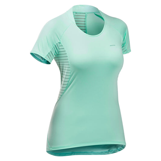 T-SHIRT MH500 TURQUOISE WOMEN