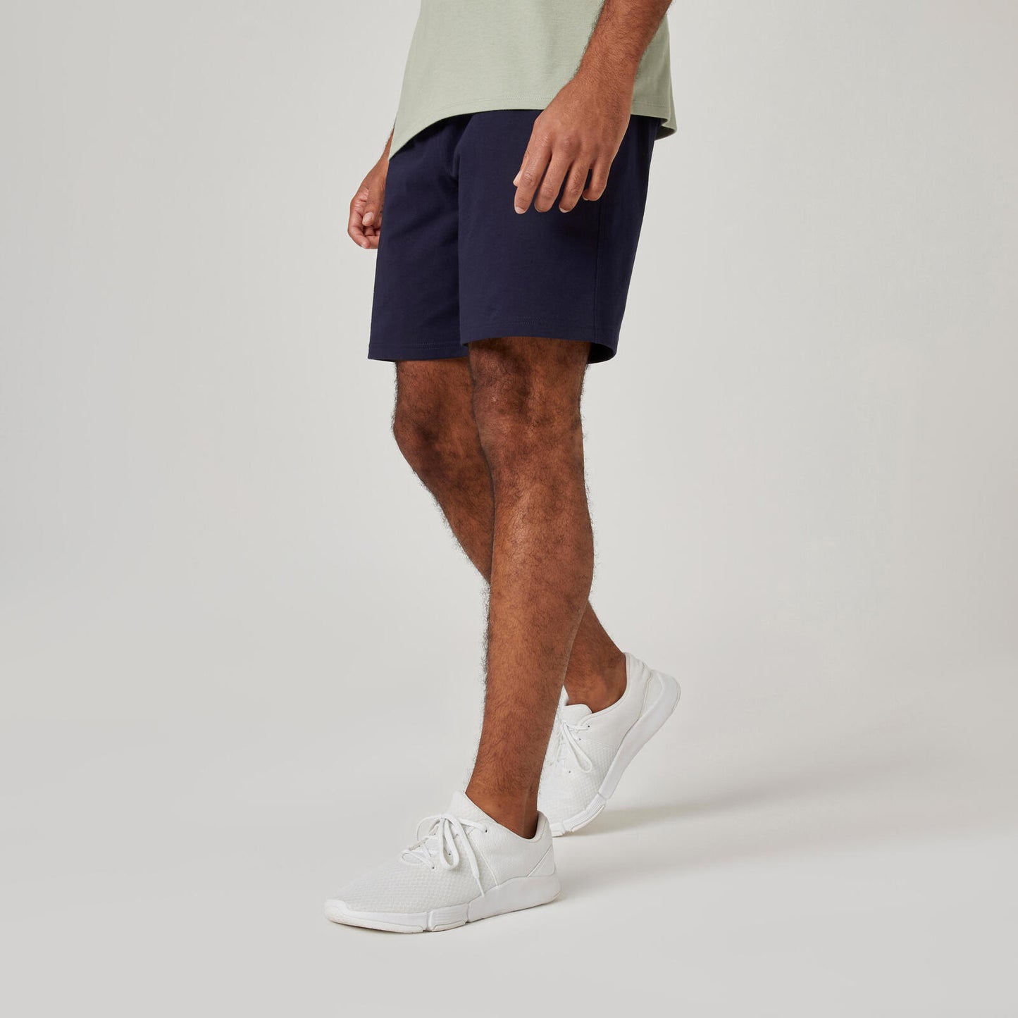 Men's Fitness Shorts 500 Essentials - Blue/Black