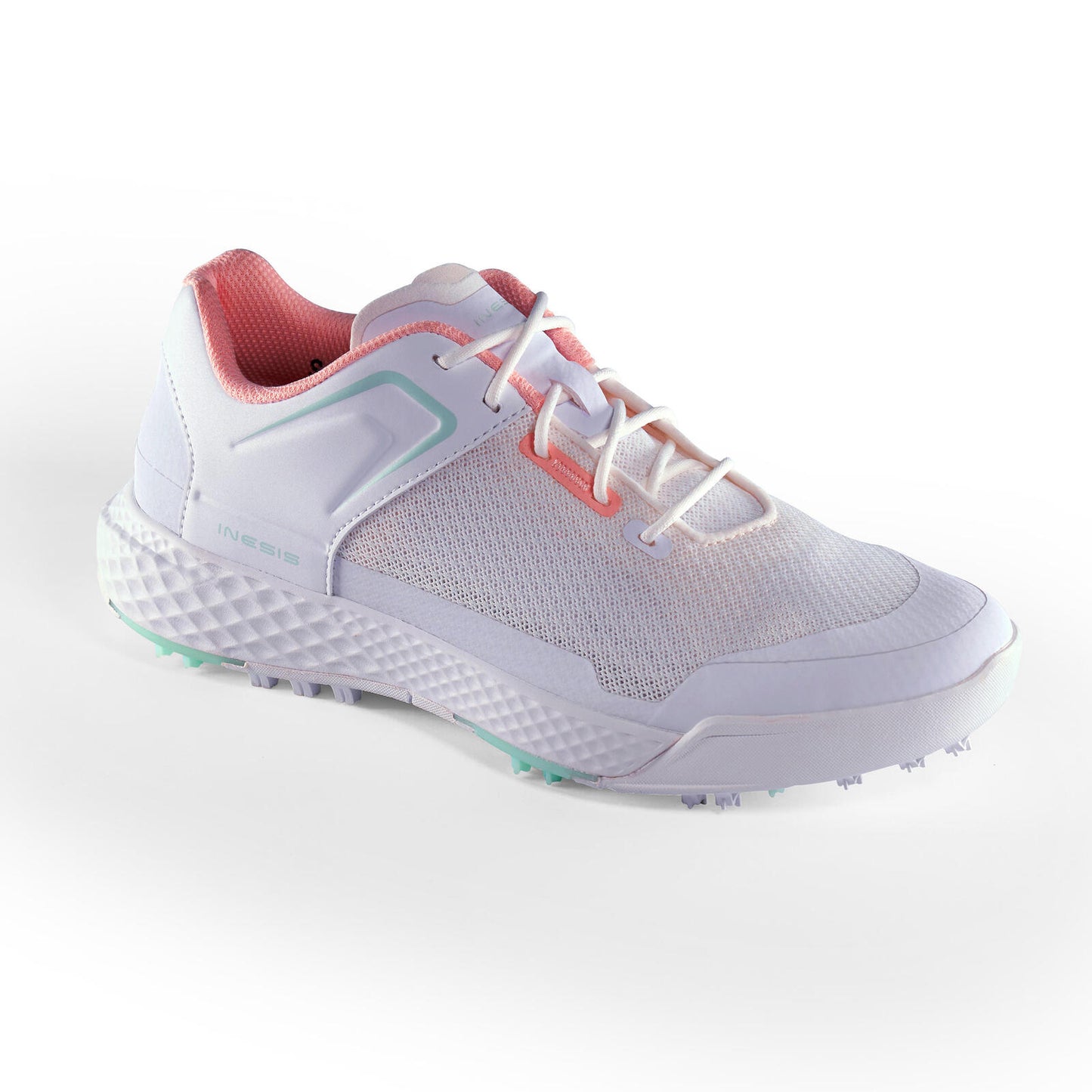 Inesis Women's Breathable Golf Shoes - White and Pink - UK 7