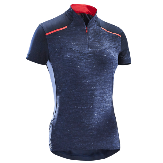 BIKE JERSEY SS 500 W NAVY MOLTED