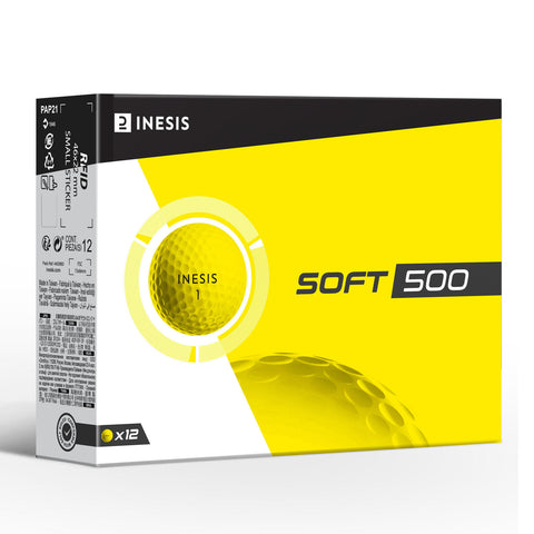 SOFT 500 GOLF BALL X12 YELLOW
