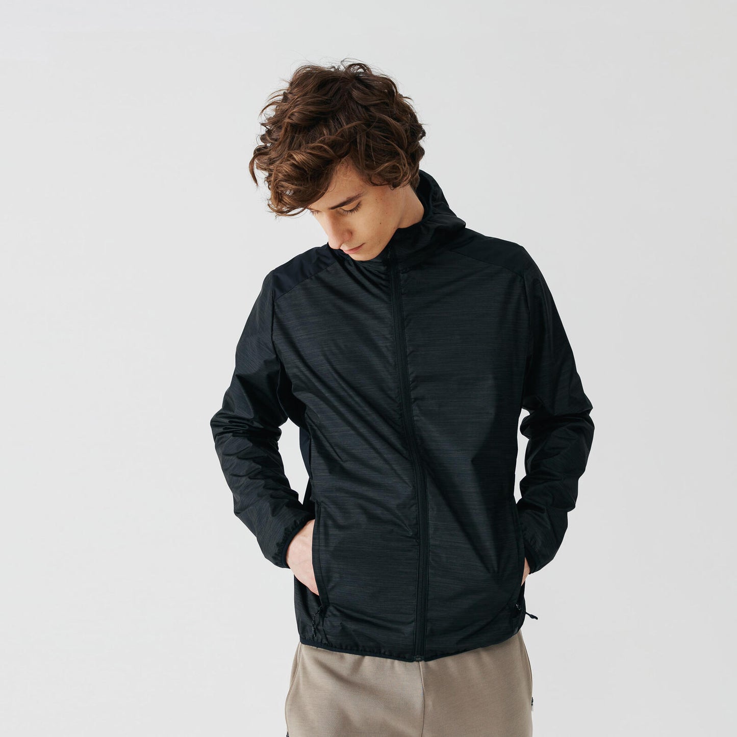 JACKET RUN RAIN  black