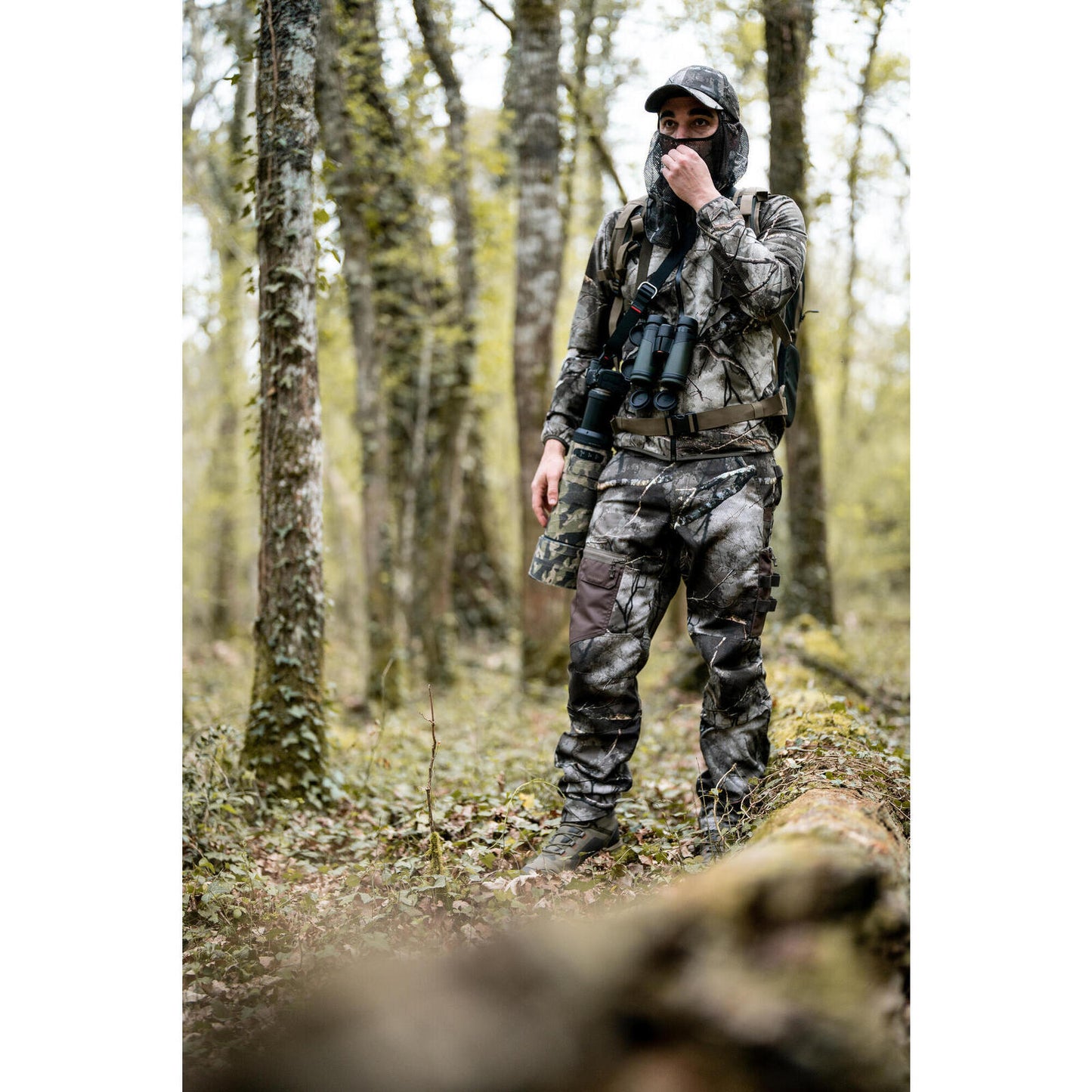 BREATHABLE HUNTING TROUSERS TREEMETIC 500 CAMOUFLAGE
