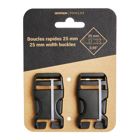 2 QUICK BUCKLES 25mm