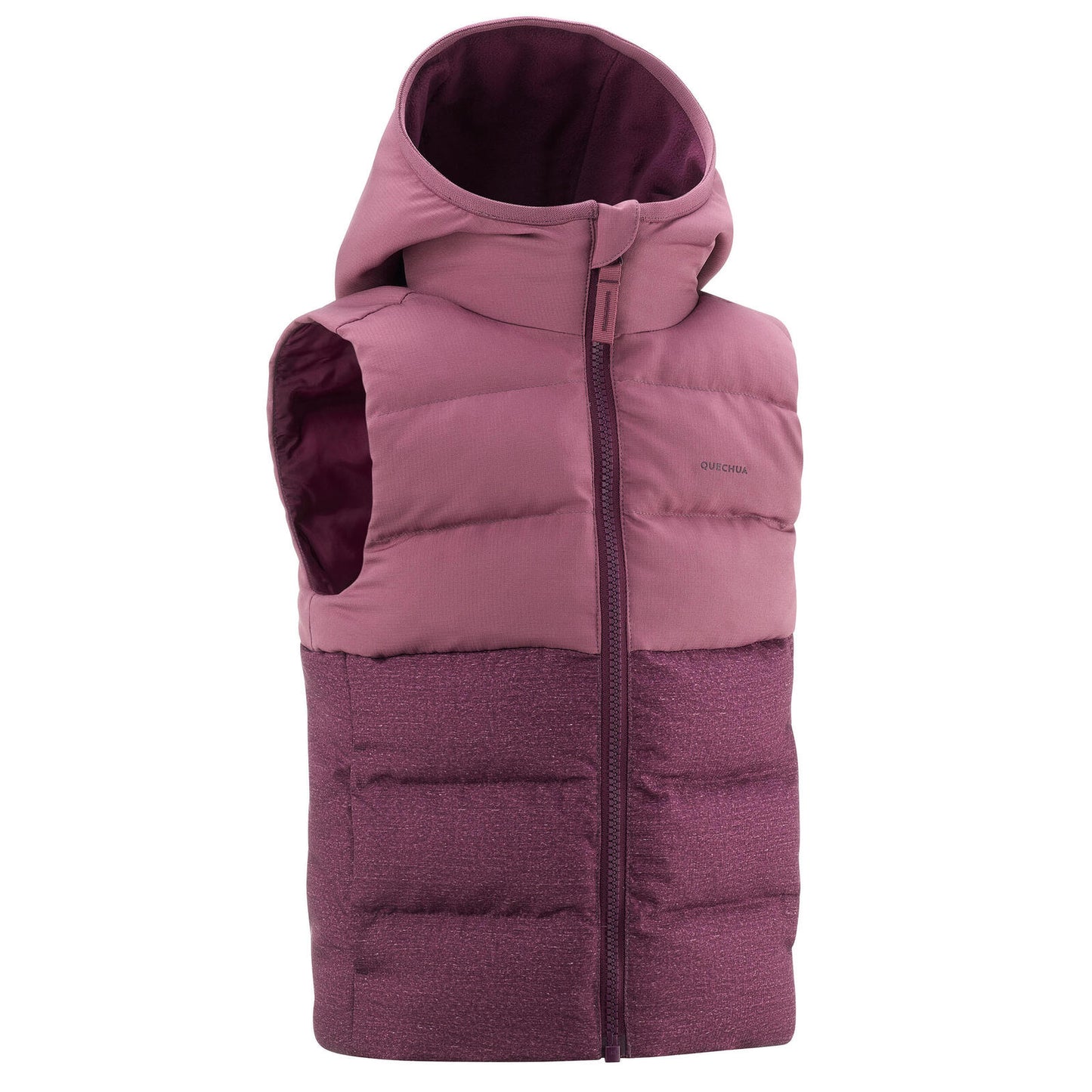 PAD GILET XWARM KID GIRL PURPLE PRINT