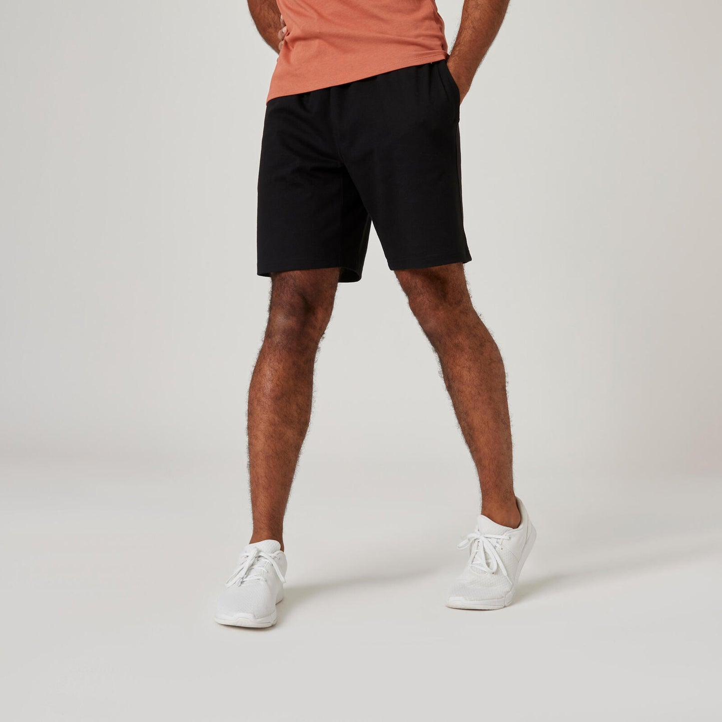 Men's Fitness Shorts 500 Essentials - Black