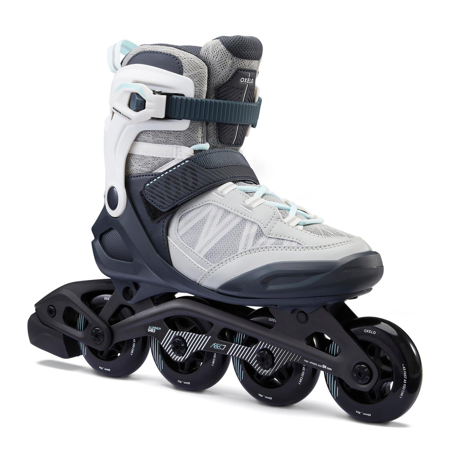 Adult Inline Fitness Skates FIT500 - Ice Grey