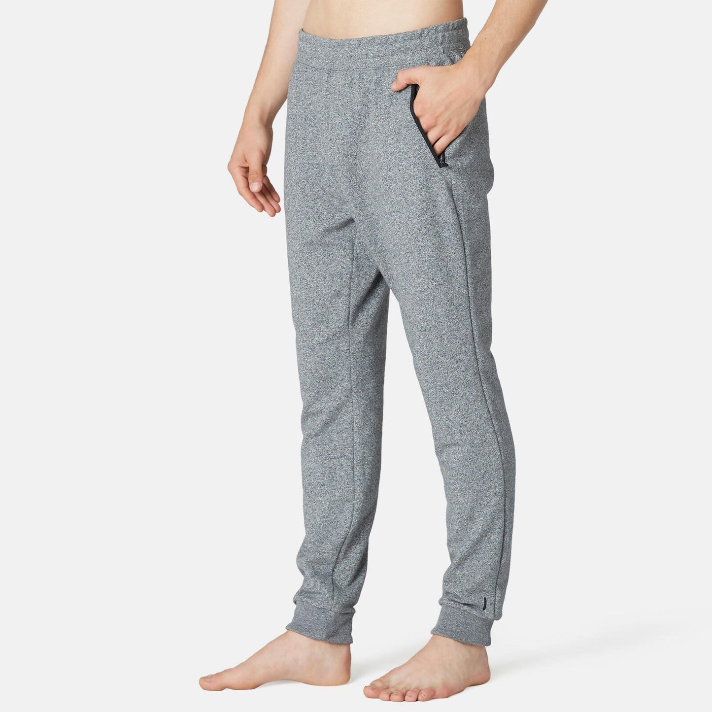 Trousers500slim zip Gym lightgrey