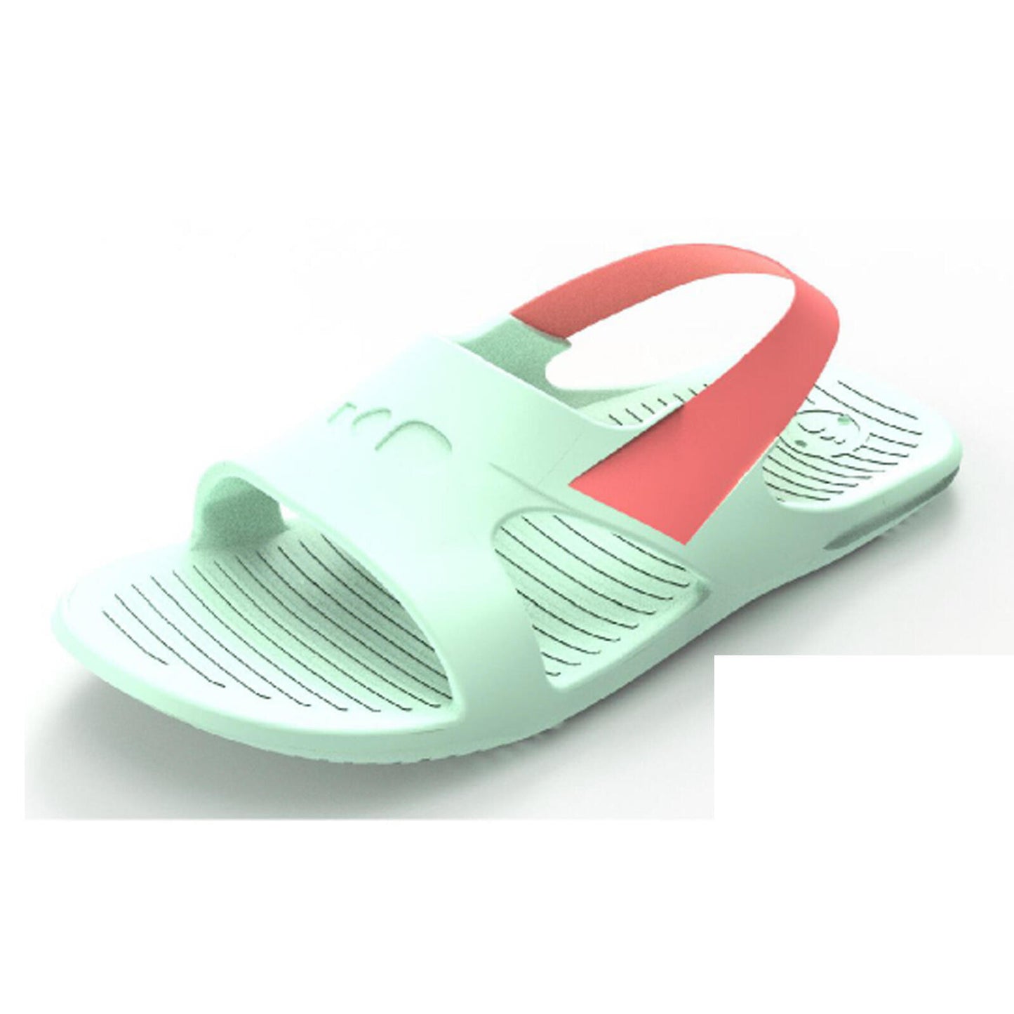 Kids’ Pool Sandal SLAP 100 BASIC Mint/Pink