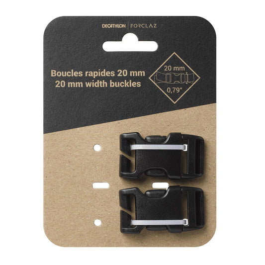 2 QUICK BUCKLES 20mm