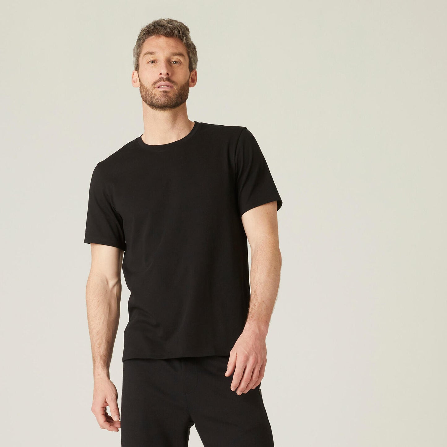 T-Shirt 500 regular rec Pilates black
