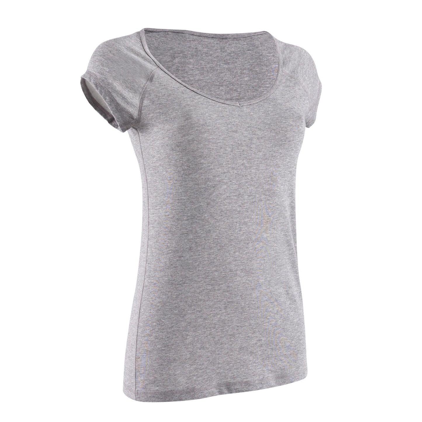 Men's Slim-Fit Fitness T-Shirt 500 - Grey
